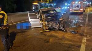 Conductor muere al chocar contra muro de un puente en Capiatá