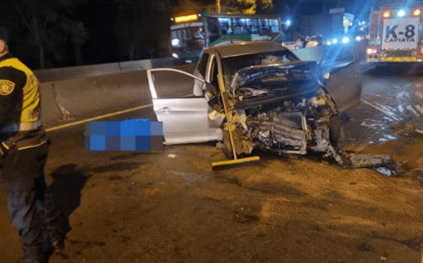 Fallece automovilista al chocar contra muro de puente en zona del ex Aratirí - Noticiero Paraguay