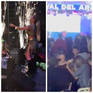 Popular / (VIDEO)Yiyis se agarraron de los pelos en festival mientras cantaba Nadia Portillo