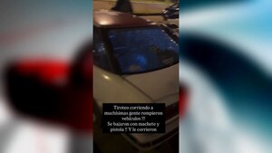 Ataque a mano armada y destrozos en la Costanera de Encarnación
