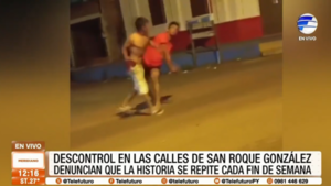 Descontrol en las calles de San Roque González