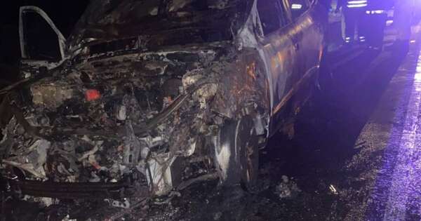 Diario HOY | Camioneta arde en llamas en plena ruta en Misiones