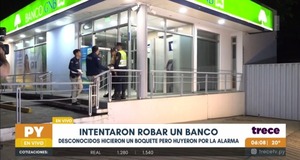 Villa Elisa: reportan intento de robo en sucursal bancaria - trece