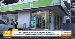 Delincuentes intentaron ingresar a una sucursal bancaria en Villa Elisa | Unicanal