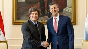 Peña y Milei abordaron temas de agenda bilateral apuntando a un mayor crecimiento de Argentina y Paraguay