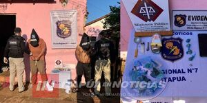 ALLANARON VIVIENDA E INCAUTARON DROGAS EN ENCARNACIÓN