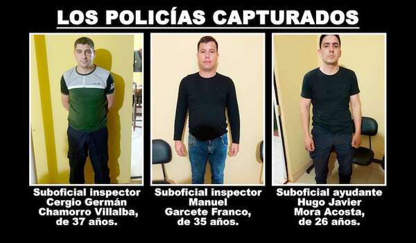 Capturan a tres policías de Independencia por asalto a convoy de camiones en Caaguazú - Policiales - ABC Color