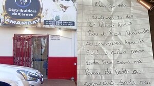 Dejan carta con balas a carnicero de PJC y le amenazan por el precio de su carne