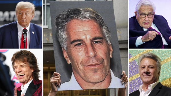 Trump, Kissinger, Mick Jagger y Dustin Hoffman estaban en la agenda telefónica de Epstein