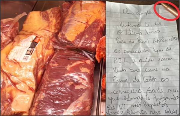Amenazan con bala a comerciante por vender carne más barata que la competencia