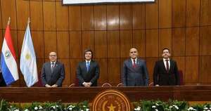 La Nación / Milei anuncia ante el Congreso de Paraguay nuevas obras y proyectos binacionales