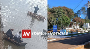 CONDUCTOR ERRÓ EL PEDAL DEL FRENO Y TERMINÓ EN EL RÍO PARANÁ