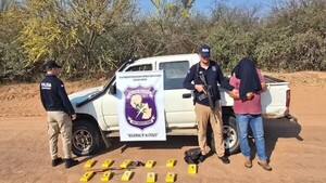 Chaco: Capturan a hombre con 13 Kilos de cocaína