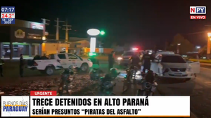 Desarticulan banda de "piratas del asfalto" con 13 detenidos