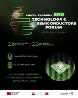 Gobierno declara de “interés tecnológico” el Foro de Semiconductores Taiwán–Paraguay