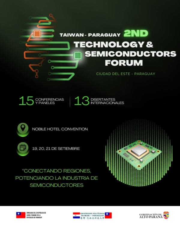 Gobierno declara de “interés tecnológico” el Foro de Semiconductores Taiwán–Paraguay