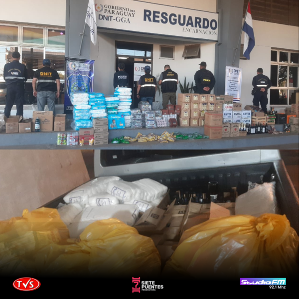 INCAUTAN MERCADERÍAS DURANTE VARIOS ALLANAMIENTOS EN SUPERMERCADOS DE ENCARNACIÓN - «TVS DIGITAL»