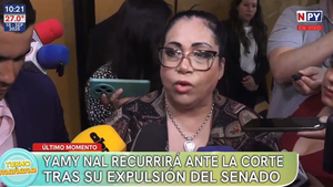 Yamy Nal recurrirá ante la CSJ tras su expulsión del Senado: “Fue una injusticia”