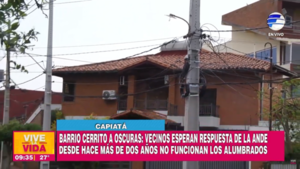 Capiatá: Vecinos denuncian falta de alumbrado público desde hace varios años