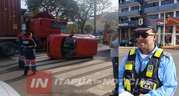 NI LA PATENTE TENÍA Y YA LO VOLCARON…