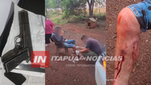 HOMBRE RESULTÓ HERIDO MIENTRAS MANIPULABA UN ARMA EN PIRAPEY 