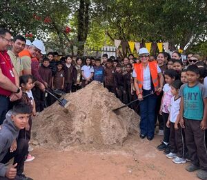 Inician construcción de nuevas aulas en la Escuela San Pedro de Paso Horqueta - Concepción al Día