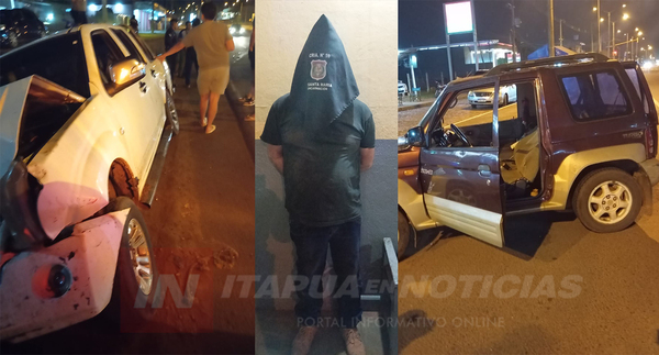 SE NEGÓ AL ALCOTEST TRAS ACCIDENTE Y FUE APREHENDIDO EN ENCARNACIÓN