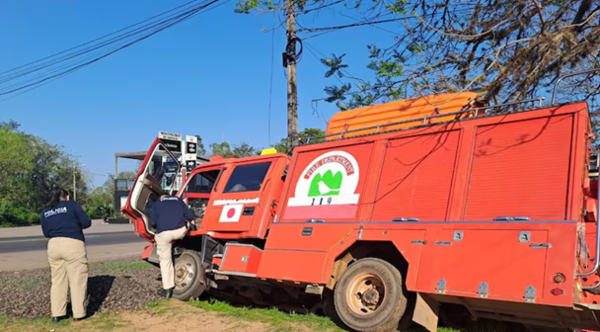 El colmo del descaro: intentaron robarse un carro de bomberos