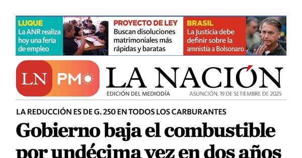 La Nación / LN PM: edición mediodía del 19 de setiembre