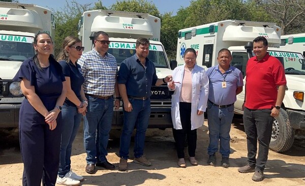 Tres nuevas ambulancias para Boquerón