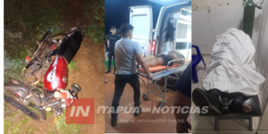 ACCIDENTE DE TRÁNSITO DEJÓ UNA VÍCTIMA FATAL EN YATYTAY