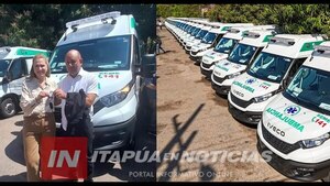NUEVA AMBULANCIA EN GRAL. ARTIGAS YA ESTÁ OPERATIVA