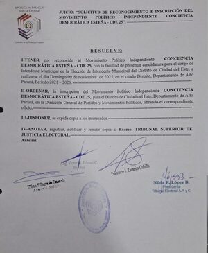 Justicia Electoral habilita a Dani Mujica como candidato a intendente de CDE - ADN Digital