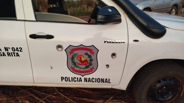 Atacaron a balazos una patrullera en Yhú