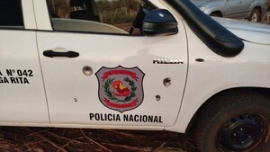 Desconocidos atacan a balazos una patrullera de la Policía Nacional en Yhú