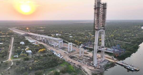 La Nación / Obra del Puente de la Bioceánica alcanza 82 % de avance, informan