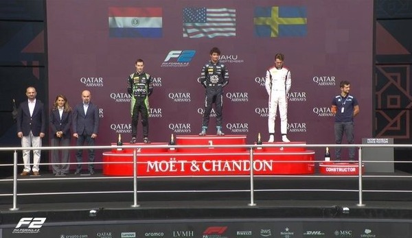 Paraguay de nuevo en el podio: Joshua Duerksen termina segundo en épica carrera de Baku - ADN Digital