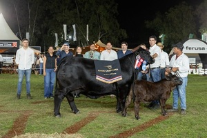 Herrera y Pukavy, junto a socios comerciales, dominaron en la Nacional Brangus de Primavera