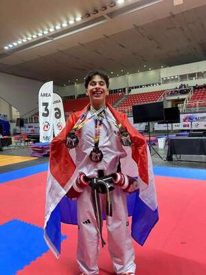 Juan Cruz Saldívar, rumbo a Croacia para competir en el Mundial de Taekwon-Do ITF - Gente - ABC Color