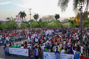 En Caacupé el monseñor exhorta a los jóvenes a construir una sociedad justa y solidaria