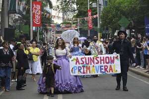Asunción se llenó de color con un desfile en honor a la primavera - Nacionales - ABC Color