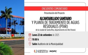 MOPC socializará en Santa Rita un megaproyecto de saneamiento - ADN Digital
