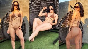 Popular / (GALERÍA) ¡Mamau! Doña de pelotero mostró que llega con cuerazo al verano