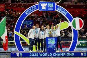 Tenis:  Italia logra su sexta Billie Jean King Cup - Polideportivo - ABC Color