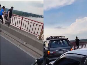Popular / (VIDEO). Conmoción en Puente Remanso con un hombre que terminó lanzándose al río