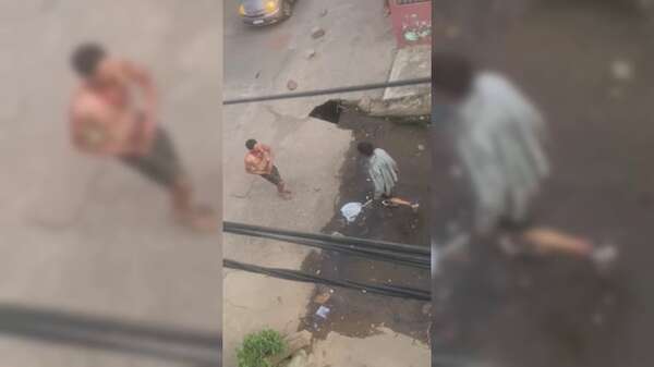 Video: Policía busca a jóvenes que protagonizaron riña con machetes en Fernando de la Mora - Policiales - ABC Color