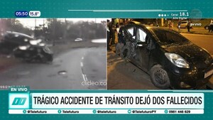 Accidente de tránsito deja dos fallecidos y varios heridos en Asunción