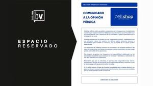 Espacio reservado: Cellshop Importados Paraguay - Comunicado a la opinión pública