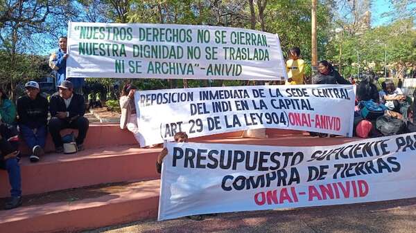 Indígenas sostienen que cierre de sede central del Indi viola marco legal - Nacionales - ABC Color