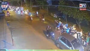 Grupo de motociclistas desata caos y descontrol en el tránsito de Capiatá